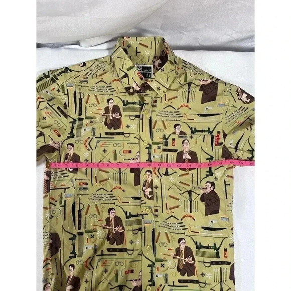 RSVLTS Roosevelts Shirt The Office SS Mens 1000 Ways To Die By Dwight Size Small - Picture 4 of 7